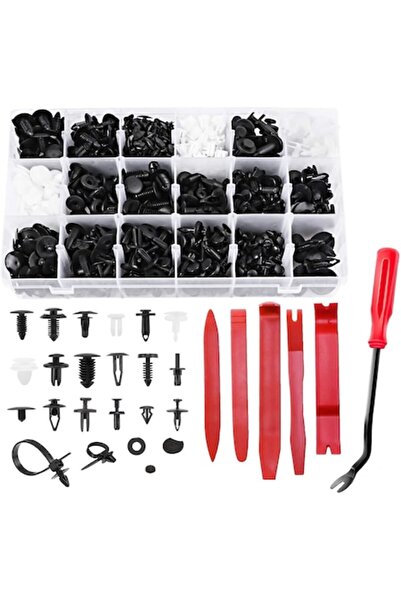 Ginsco Σετ 715 τεμαχίων κλιπ αυτόματων συνδέσμων με εργαλεία αφαίρεσης