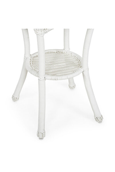 Maison Mex Round garden/terrace coffee table, SUSAN, H.75 D.68 cm, white