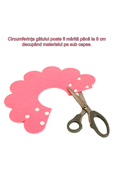 PisiMall Pet recovery collar, Flower, adjustable, 5-8 cm