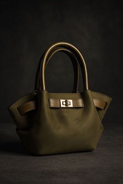 Bestway ve Diğeri HAKİ YEŞİLİ SÜET EL ÇANTASI