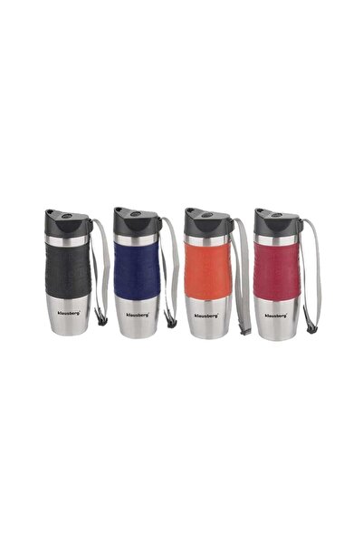 Klausberg Stainless steel thermos, red, capacity 380ml,