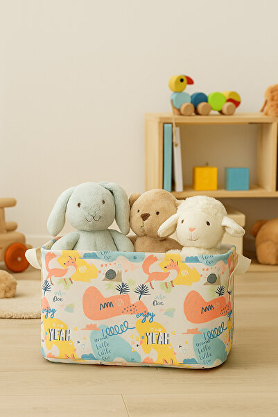 HomyJRs Snail Patterned Multi-Purpose Cabinet Organizer Decorative Rectangular Organizer Basket 30 X 22 X 18