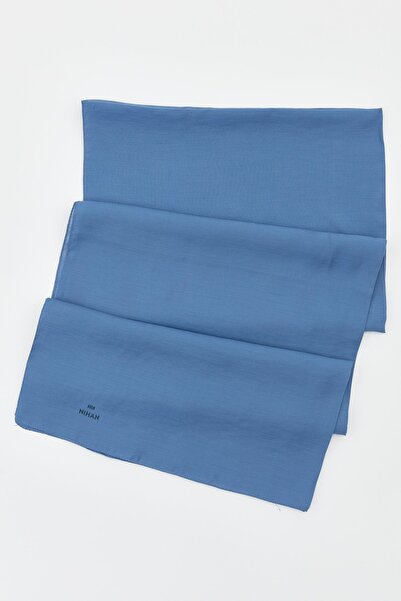 Nihan Düz Stil Şal İndigo