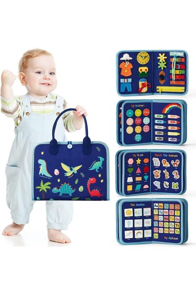 JOZUTTOW لوحة أنشطة للأطفال الصغار - كتاب أنشطة مونتيسوري للأعمار من ١ إلى ٤ ...