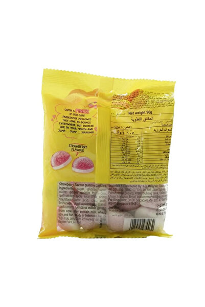 CHUPA Chups Pinkis Fruit Juice Soft Chewy Strawberry Flavour Candy- 90gms Pack of 2