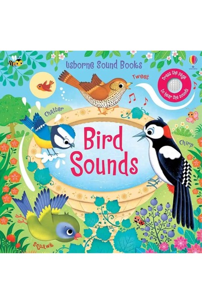 Usborne Carte senzorială cu sunete, SUNETE DE PĂSĂRI, Usborne, + 6 luni