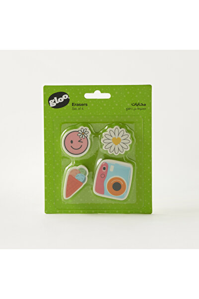 GLOO Assorted Eraser - Set of 4