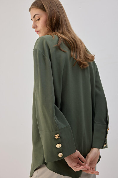 Touché Privé ΠΟΥΚΑΜΙΣΟ POPLIN ΜΕ ΧΡΥΣΟ ΚΟΥΜΠΙ