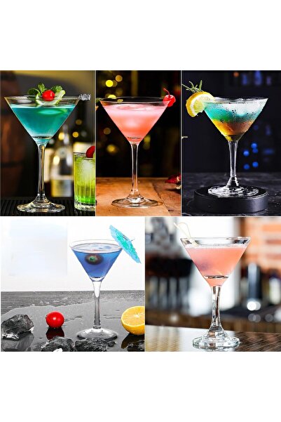 dealshopromania Set de 6 pahare cocktail Lav Misket 175 ml din sticlă transparentă