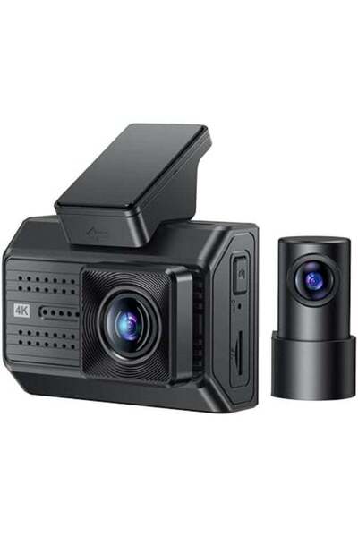 Yesido كاميرا مزدوجة 4K أمامية وخلفية DVR واي فاي للسيارة بدقة 1080 بكسل تسجي...