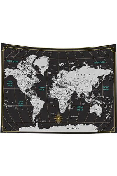 Generic Capsceoll World Map Tapestry Wall Tapestry World Geographical Distrib...
