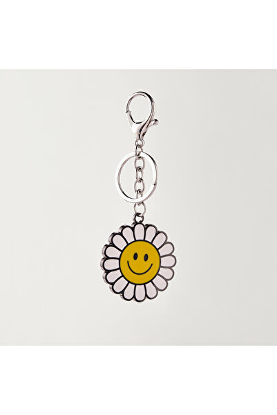 Syloon Flower Accent Keychain with Lobster Hook