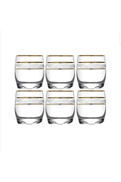 dealshopromania Adora Gold - Set de 6 pahare pentru băuturi spirtoase tari de...