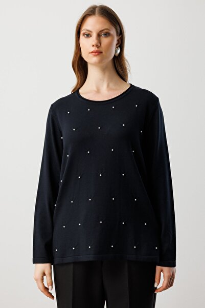 ON Pearl Detailed Plus Size Knitwear Sweater