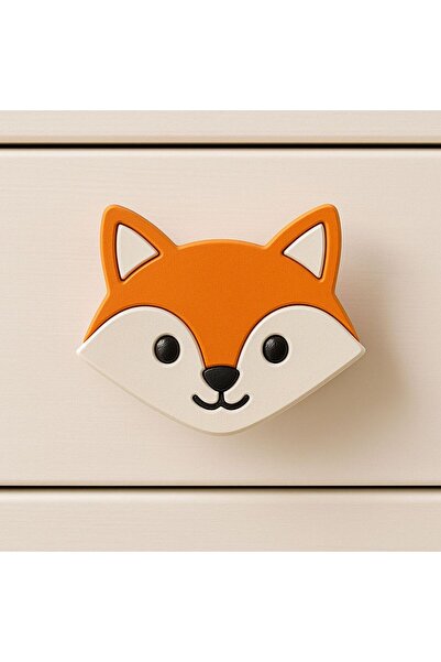 ka tasarım Minipaws Head Collection Montessori Children's Baby Room Handle Sold as a Set of Two