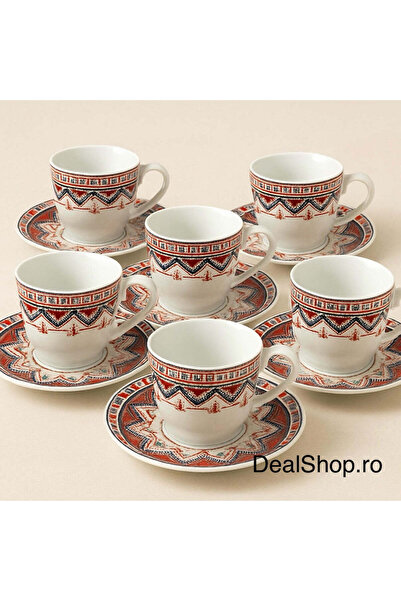 dealshopromania Cești cafea/ceai model Tradițional capacitate 120 ml 12 piese...