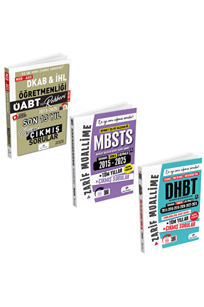 Dizgi Kitap 2026 ÖABT DKAB, İHL, MBSTS ve DHBT Orijinal Video Çözümlü Çıkmış ...