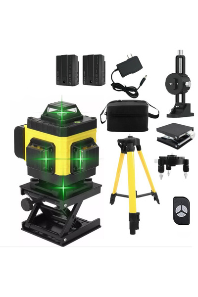 zola Nivela laser cu trepied, 360° × 4.532 nm, raza actiune 45 m, inaltime 46-118 cm, IP54, 2 acumulatori