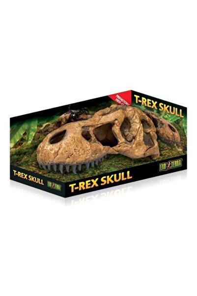 Exo Terra مخبأ حفريات جمجمة تي ريكس