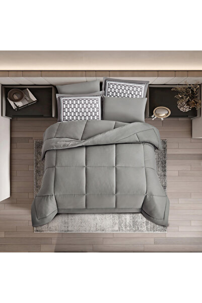 unique home collection Unique Home Amanda 4-Piece Twin Quilted Comforter Set - 240x170 cm