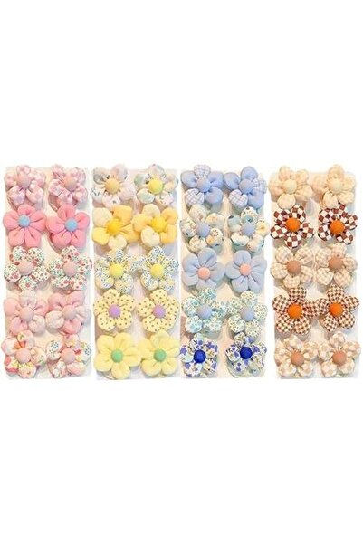 Tazweeq 40 قطعة من ربطات الشعر المزينة بالزهور من