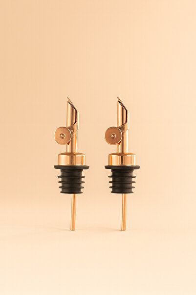 Fhilli 2'li Otomatik Paslanmaz Çelik Yağdanlık Ve Şişe Ucu Servis Aparatı Damlatmaz Tıpa