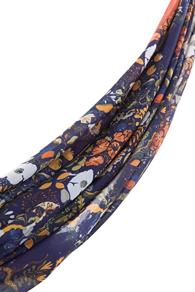 Nihan Desenli Soft Eşarp Kiremit