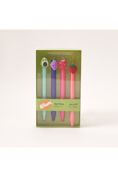 GLOO مجموعة أقلام جل مكونة من 4 قطع