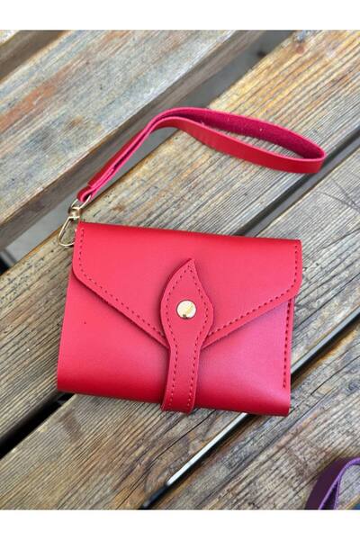 Çanta Trend Multi-Compartment Snap Closure Wallet