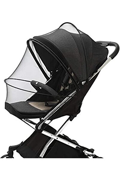 X SPRING ناموسية عربة الأطفال - غطاء كامل قابل للطي وجيد التهوية مع سحاب مزدوج