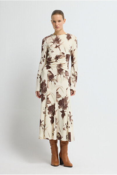 adL Desenli Örme Elbise