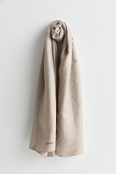 Nihan Natural Viskon Floş Şal Vizon