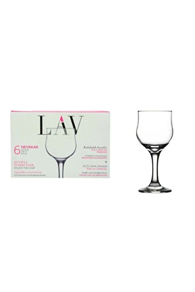 dealshopromania Set de 6 pahare cu picior 200 ml vin apă suc Lav NEVAKAR even...
