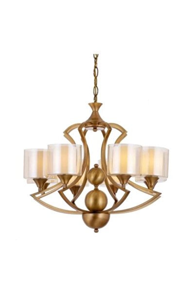 Avonni AV-35003-8E Eskitme Kaplama Modern Avize E27 Metal Cam 70cm