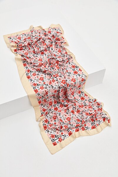 Nihan Desenli Twill Şal Bej