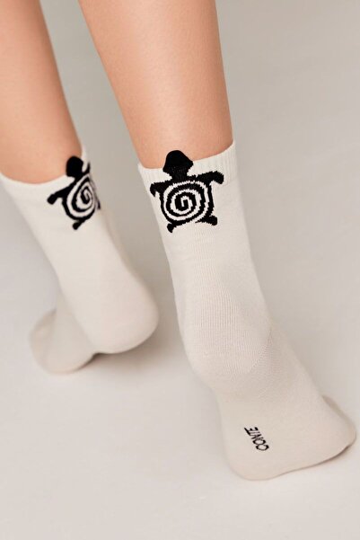 Conte Elegant Șosete de damă din bumbac, cu model cu broaște țestoase, Conte ...