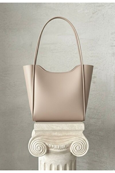 Madame Γυναικεία τσάντα χεριού και ώμου μεγάλου μεγέθους από τεχνητό δέρμα με λουράκι από βιζόν