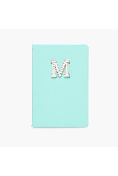 Lifestyle دفتر ملاحظات A5 مزخرف بالحرف الأول "M"