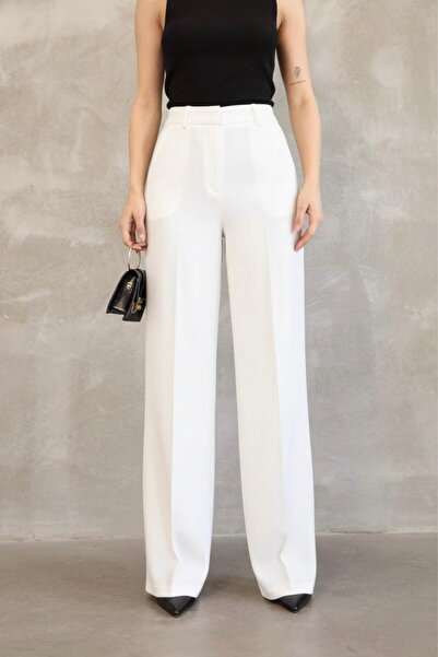 HA-KA GİYİM Women's Imported Doubleface Fabric Palazzo Fit High Waist No Fading Quality Product