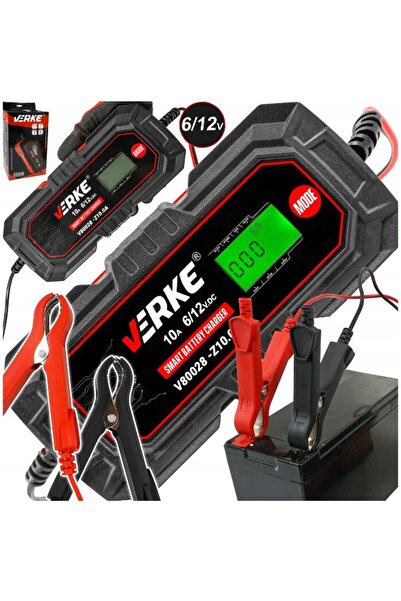 VERKE Redresor cu microprocesor, 6V/12V Z10.0A,