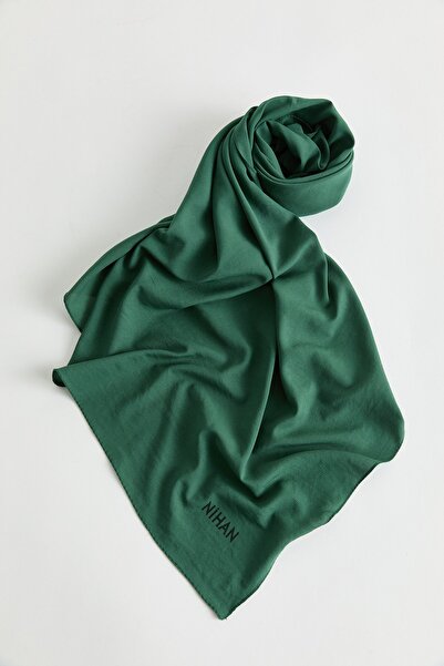 Nihan %100 Pamuk Fresh Eşarp Zümrüt