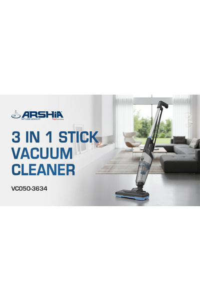 Arshia Arshia 3-in-1 Upright Vacuum Cleaner (Black)