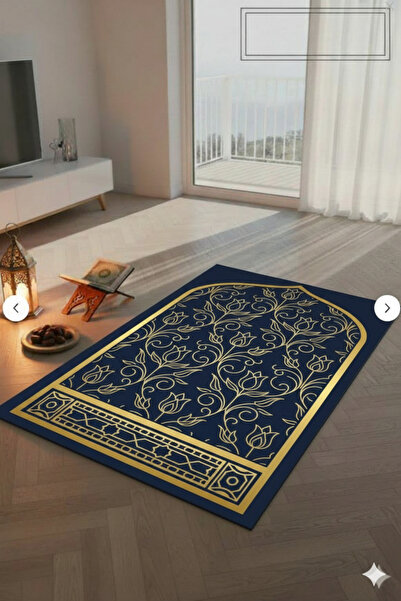 Harikabirev سجادة سطح ناعم مضاد للانزلاق بتصميم عصري أنيق على شكل زهرة التوليب | إس سي دي