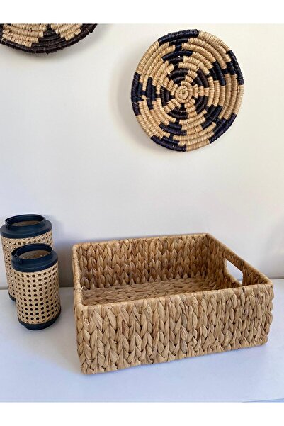 LEONEV Rectangular Wicker Organizer 40X30X15