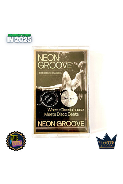 Caseta Audio Neon Groove – Disco House Classic Audio Cassette | Limited Edition | Made in Romania (2025)