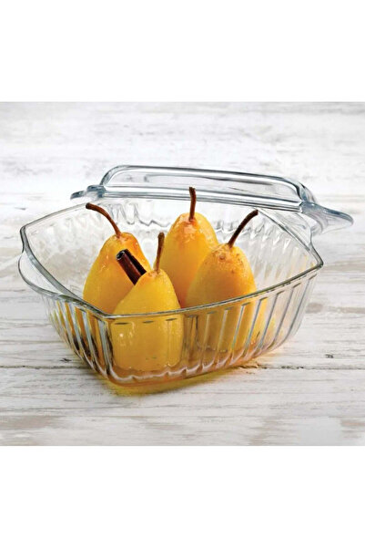 dealshopromania Oală termorezistentă Yena cu capac pătrat 1,87 litri Borcam 59029