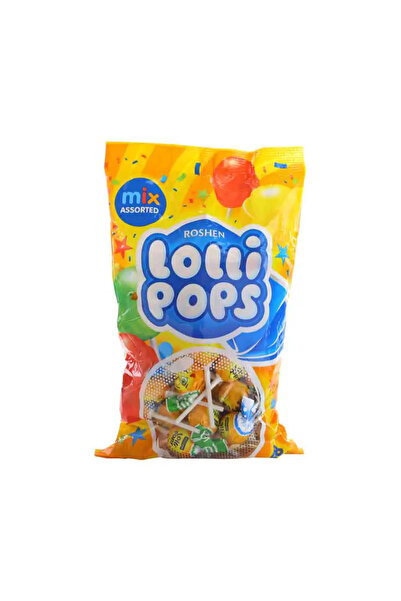 Roshen Lolli Pops Mix Assorted Lollypops Candy- 920gms Pack of 2