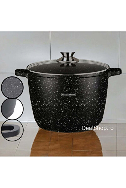 dealshopromania Oală de 6,2 litri cu interior din marmură 24 cm Royalty Line ...