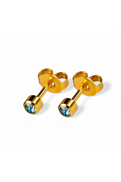 HANNY Cercei medicinali sterili , piatra acvamarin, metal auriu, MARTIE