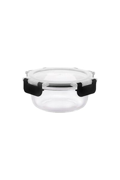 Clini Plastic food storage box, round 15 x 15 x 7.5 cm, 550 ml,
